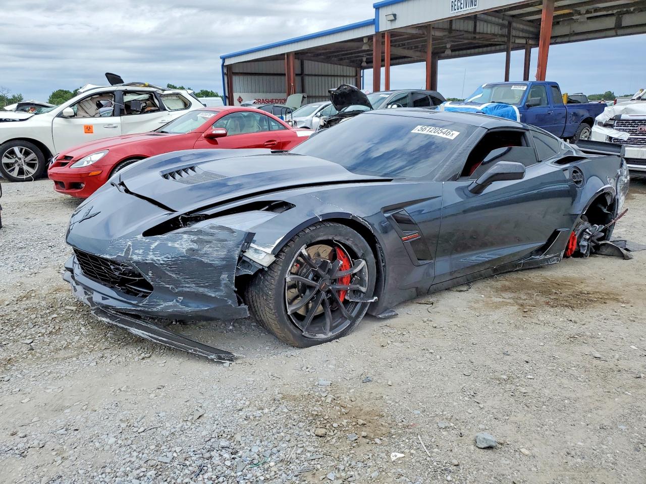 2019 Chevrolet Corvette Grand Sport 1LT, VIN 1G1YW2D7XK5112498 — Rear end