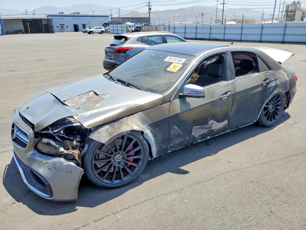 2014 Mercedes-Benz E 63 AMG S-Model, VIN WDDHF7GB9EA886473 — Burn