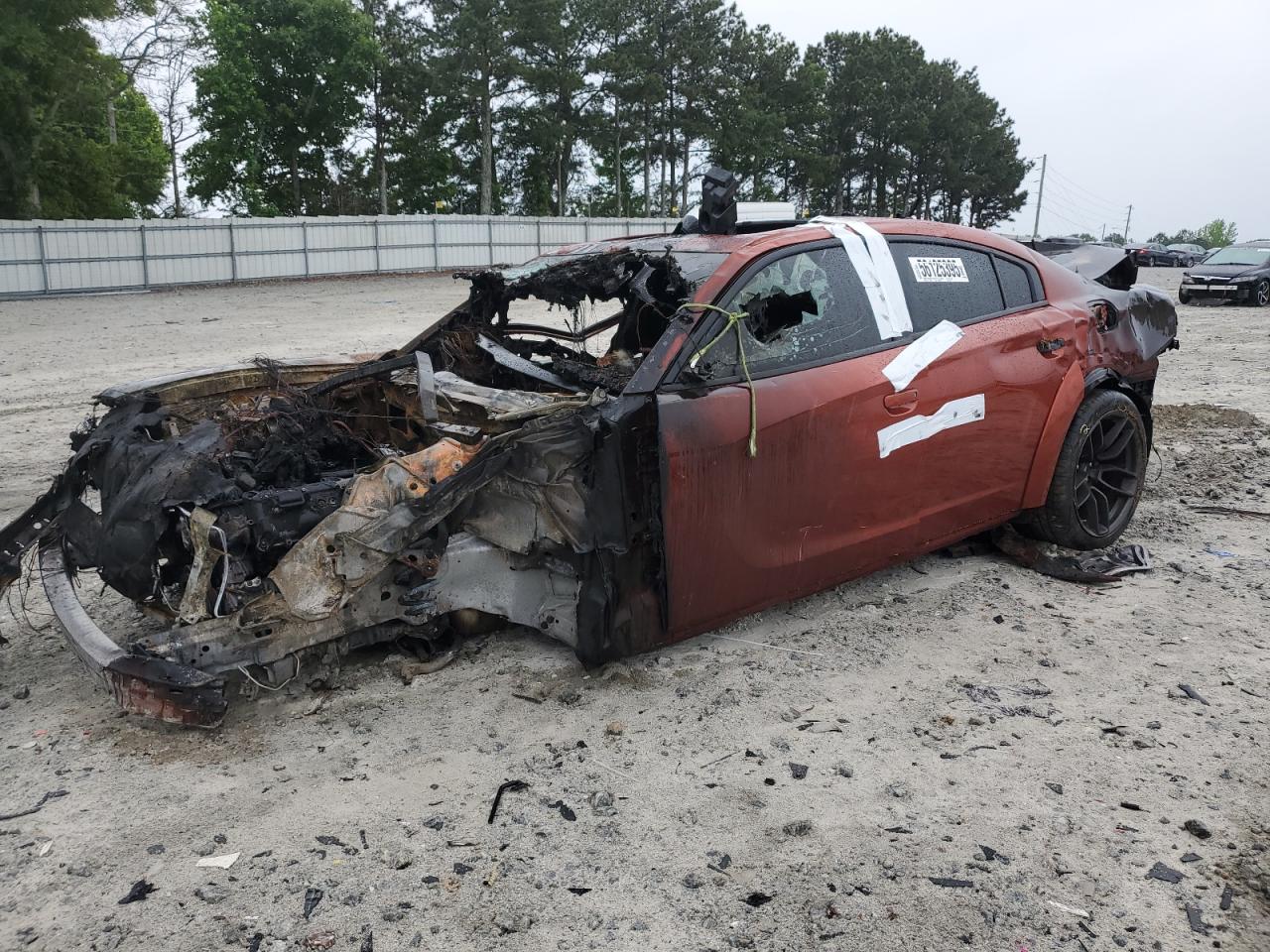 2021 Dodge Charger Scat Pack Widebody, VIN 2C3CDXGJ8MH589586 — Burn