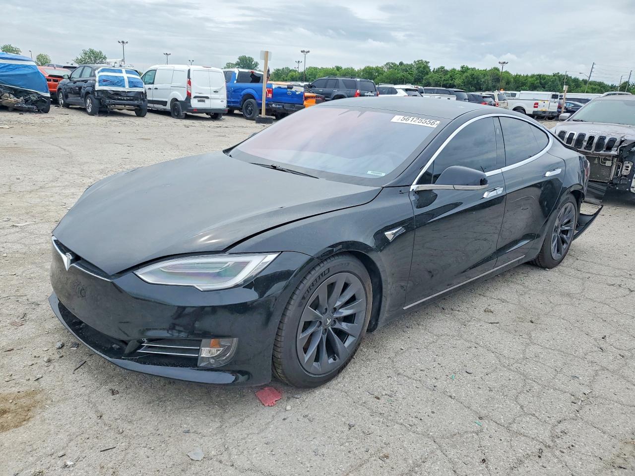 2020 Tesla Model S Long Range, VIN 5YJSA1E23LF367390 — Rear end
