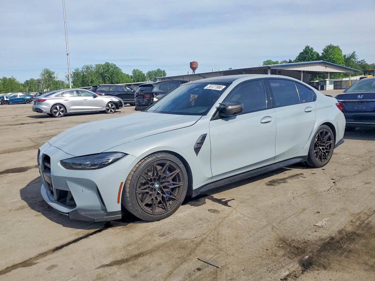 2022 BMW M3 Competition xDrive, VIN WBS43AY07NFM49899 — Stripped