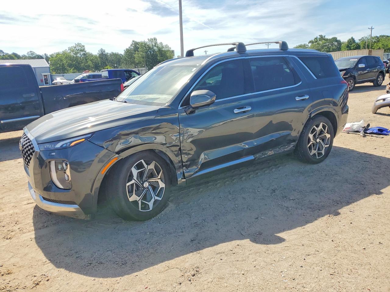 2022 Hyundai Palisade Calligraphy, VIN KM8R74HE1NU466669 — Side