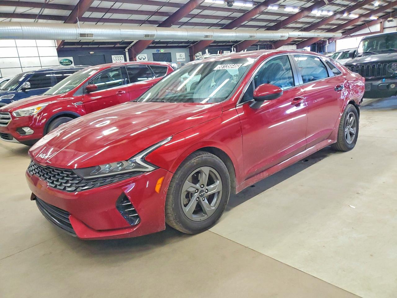 2023 Kia K5 LXS, VIN 5XXG14J20PG208083 — Rear end