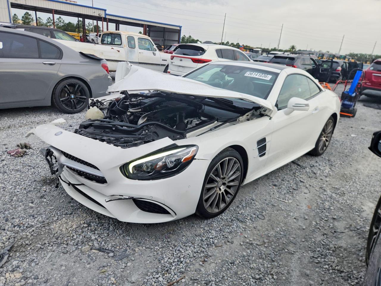 2017 Mercedes-Benz SL 550, VIN WDDJK7DA2HF043313 — Front end