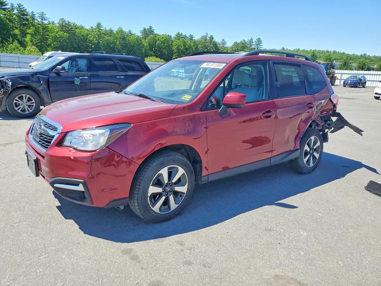 2018 Subaru Forester Premium, VIN JF2SJAGC0JH575554 — Rear end