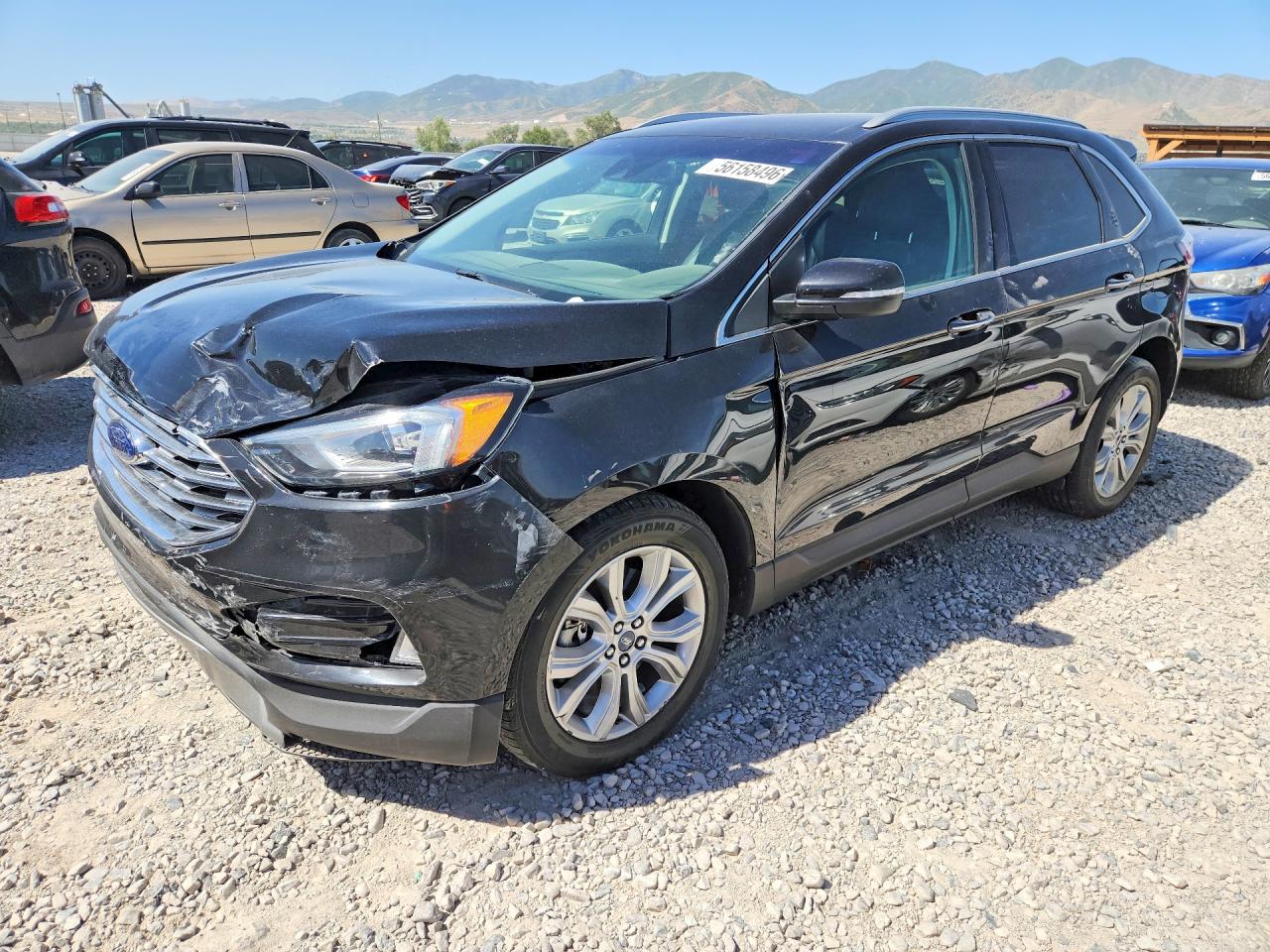 2019 Ford Edge Titanium, VIN 2FMPK4K92KBC23441 — Front end