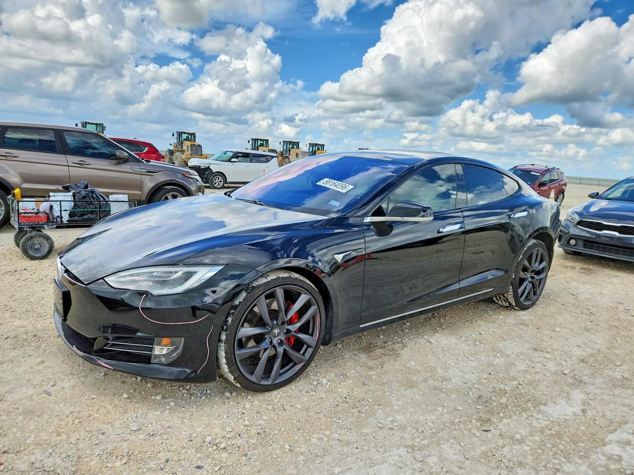 2020 Tesla Model S Performance, VIN 5YJSA1E41LF351058 — Rear end
