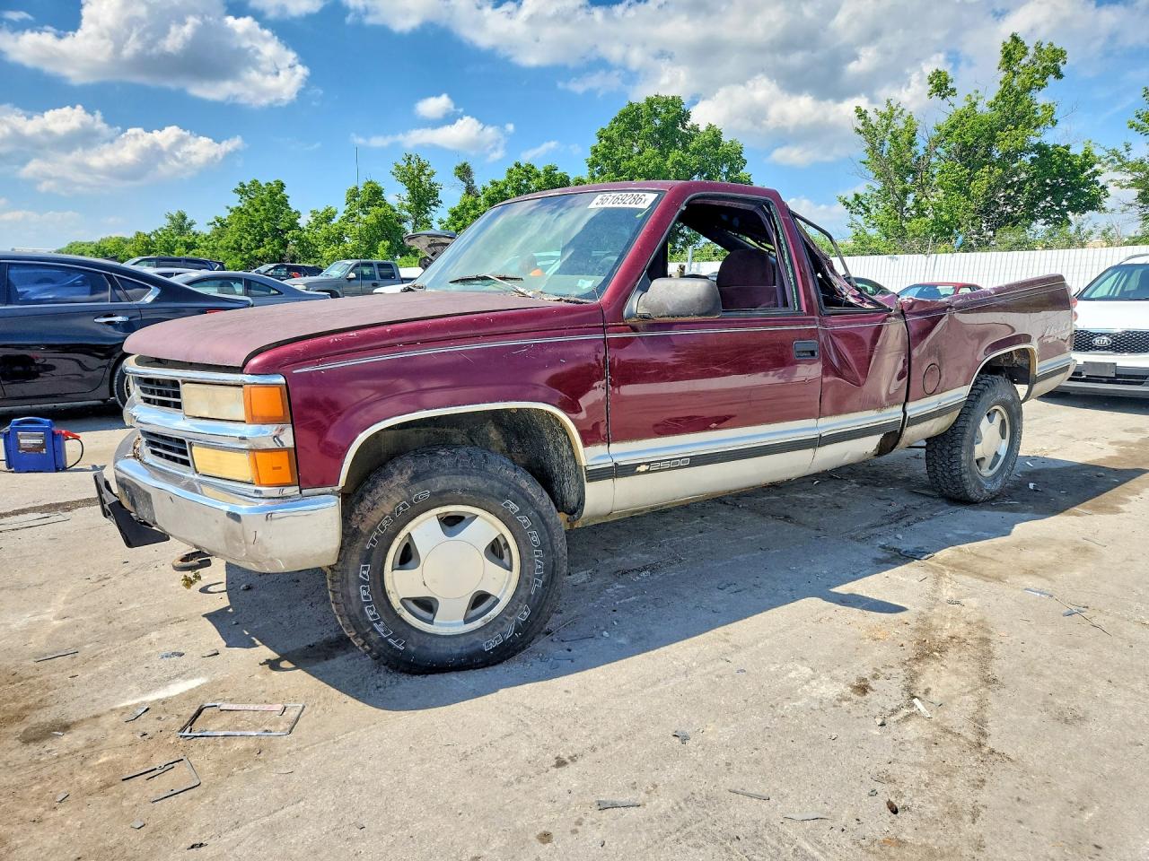 1995 Chevrolet Silverado 2500, VIN 1GCFK29KXSE132208 — Крыша