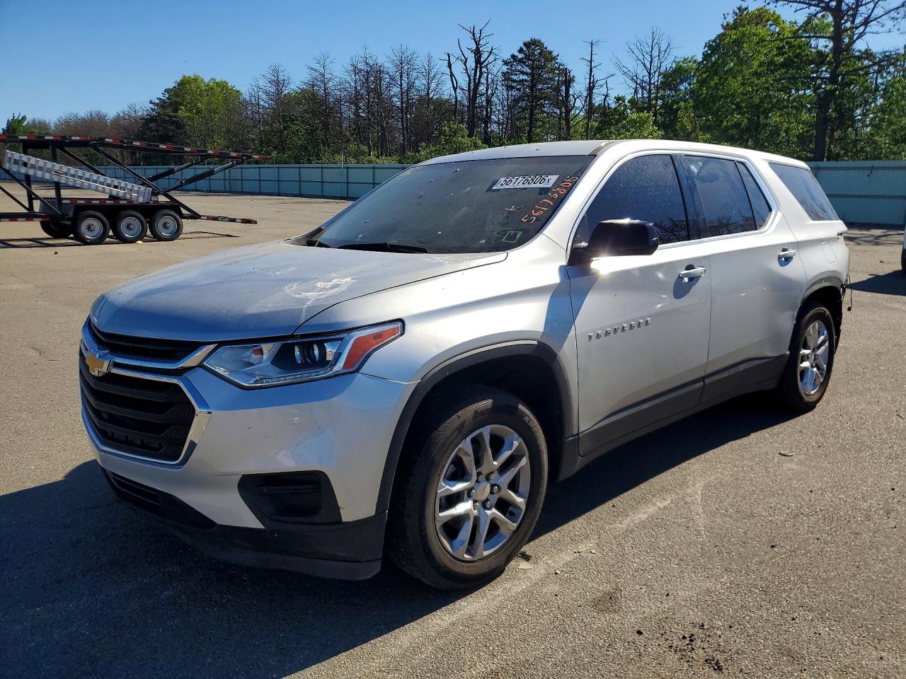 2019 Chevrolet Traverse LS, VIN 1GNERFKW6KJ143183 — Rear end