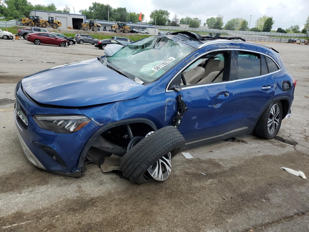 2025 Mercedes-Benz GLA 250, VIN W1N4N4HB1SJ693683 — Frame damage