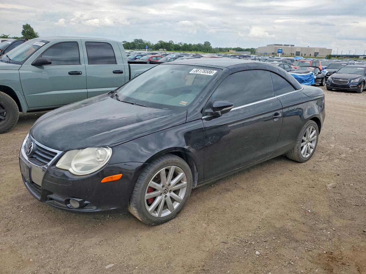 2009 Volkswagen Eos Komfort, VIN WVWBA71F99V014075 — Hail