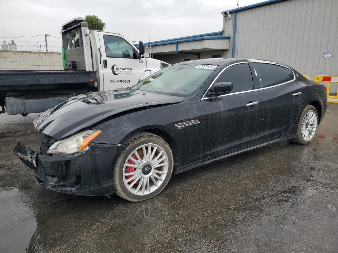 2014 Maserati Quattroporte S Q4, VIN ZAM56RRA7E1113784 — Front end