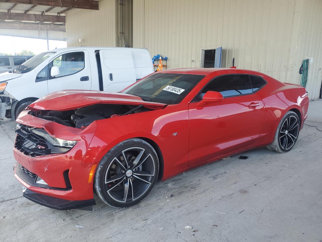 2021 Chevrolet Camaro 1LT, VIN 1G1FB1RS9M0123471 — Front end