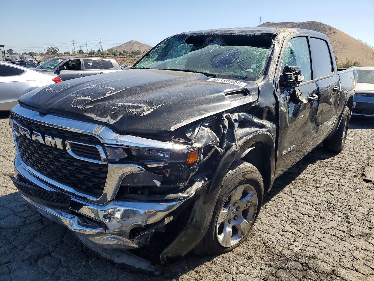 2025 Ram 1500 Big Horn, VIN 1C6SRFFP1SN581205 — Rollover