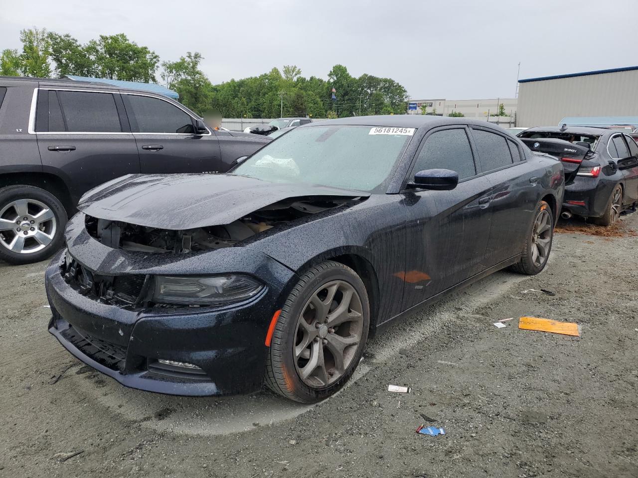 2015 Dodge Charger SXT, VIN 2C3CDXHG2FH929112 — Front end