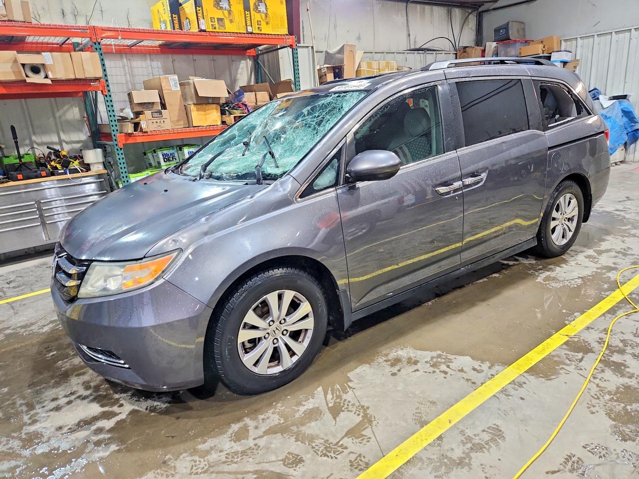 2014 Honda Odyssey EX-L, VIN 5FNRL5H61EB044778 — Hail