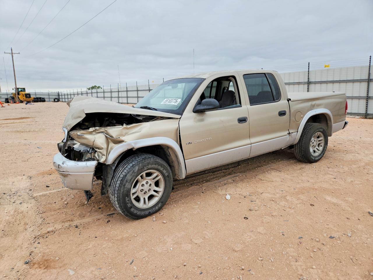 2002 Dodge Dakota SLT, VIN 1B7HL48X52S700963 — Front end