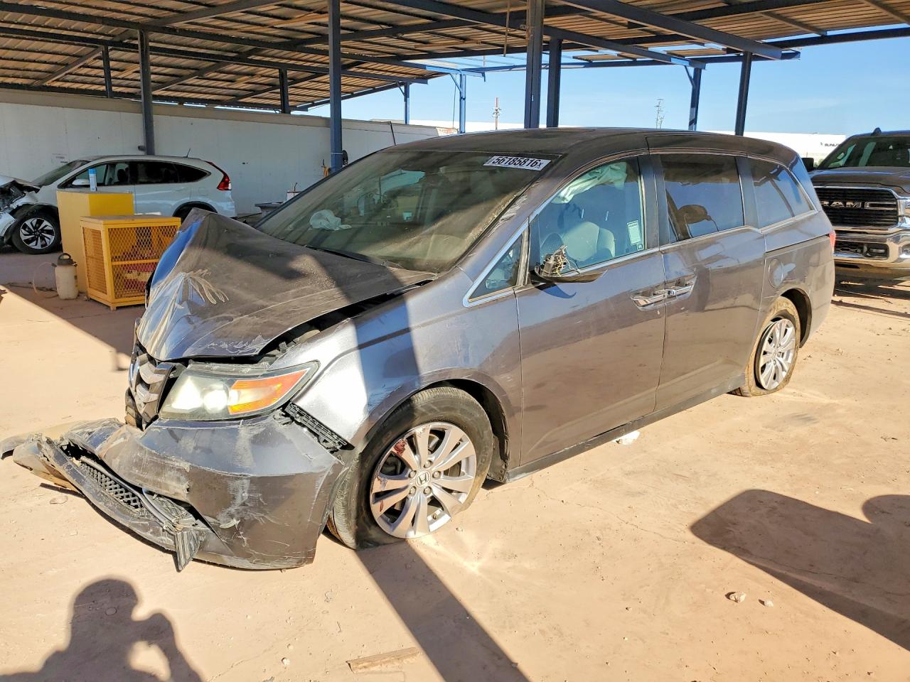 2017 Honda Odyssey EX-L, VIN 5FNRL5H63HB022186 — Front end