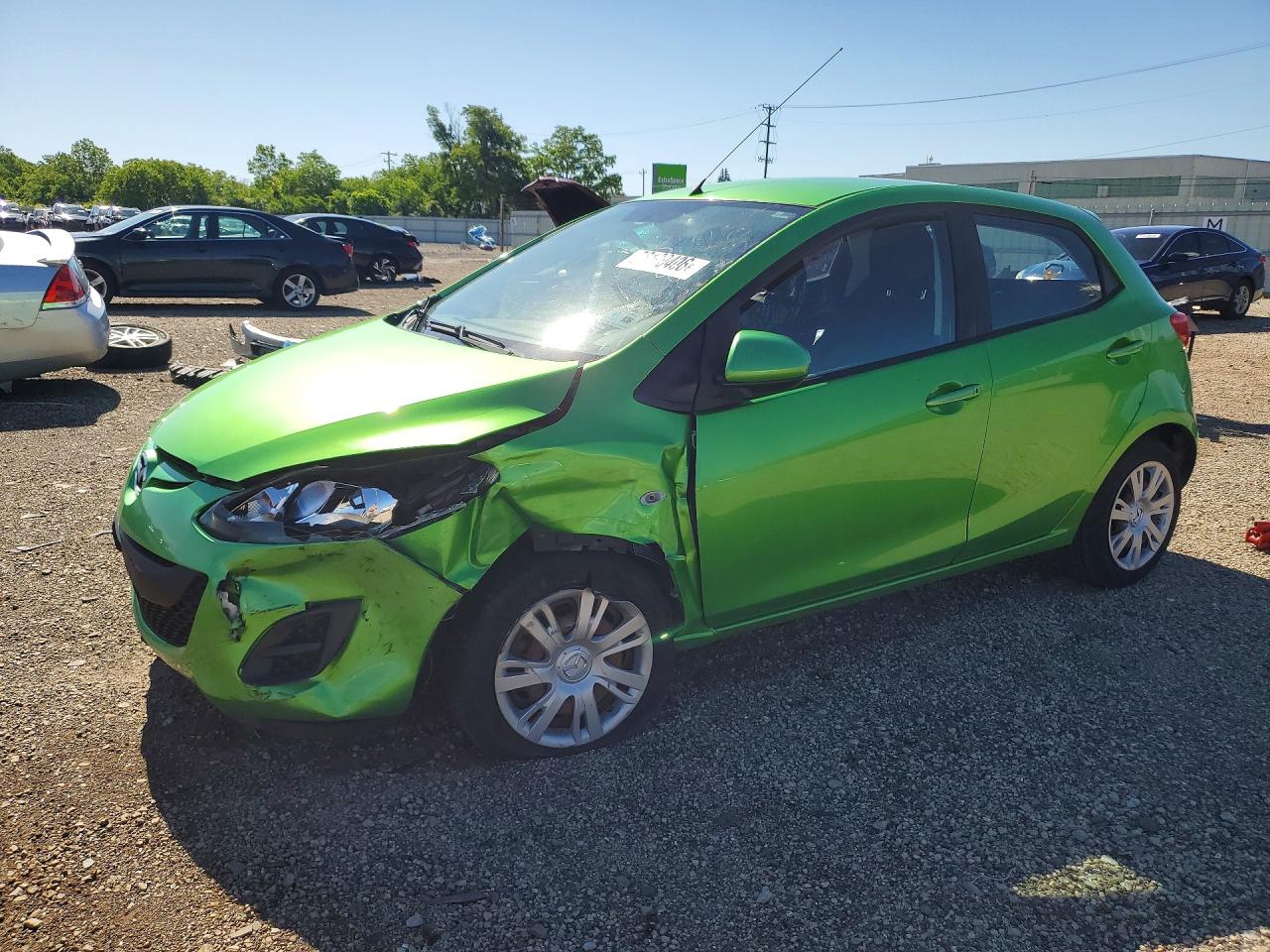 2013 Mazda 2 Sport, VIN JM1DE1KY6D0154956 — Front end