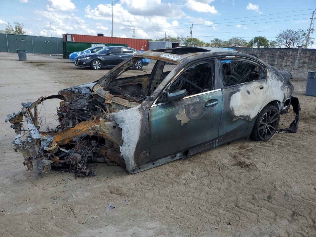 2019 BMW 3 Series 330i, VIN WBA5R1C59KAK11300 — Burn