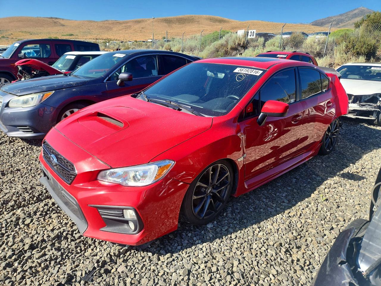 2019 Subaru WRX Premium, VIN JF1VA1F66K8824969 — Rear end