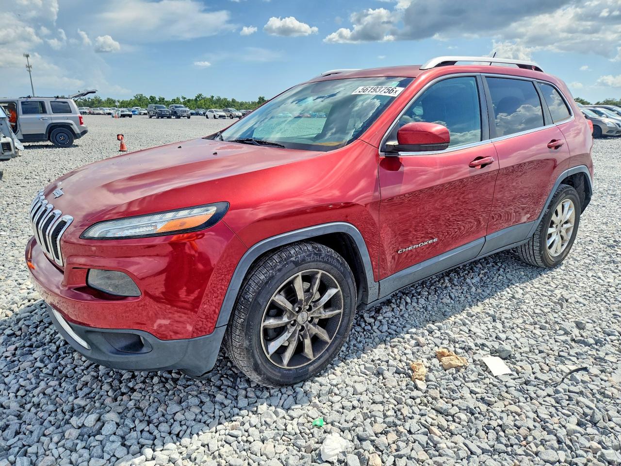 2014 Jeep Cherokee Limited, VIN 1C4PJLDS1EW217344 — Зад