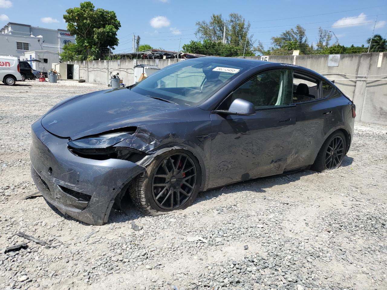 2021 Tesla Model Y Performance, VIN 5YJYGDEF1MF269294 — Крыша