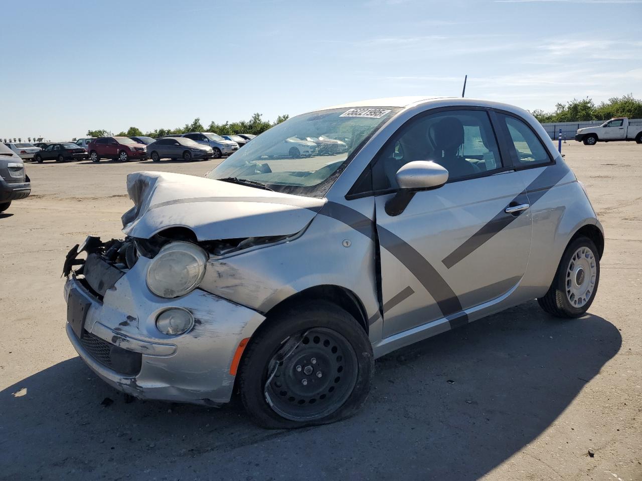 2012 FIAT 500 Pop, VIN 3C3CFFAR4CT288791 — Engine fire