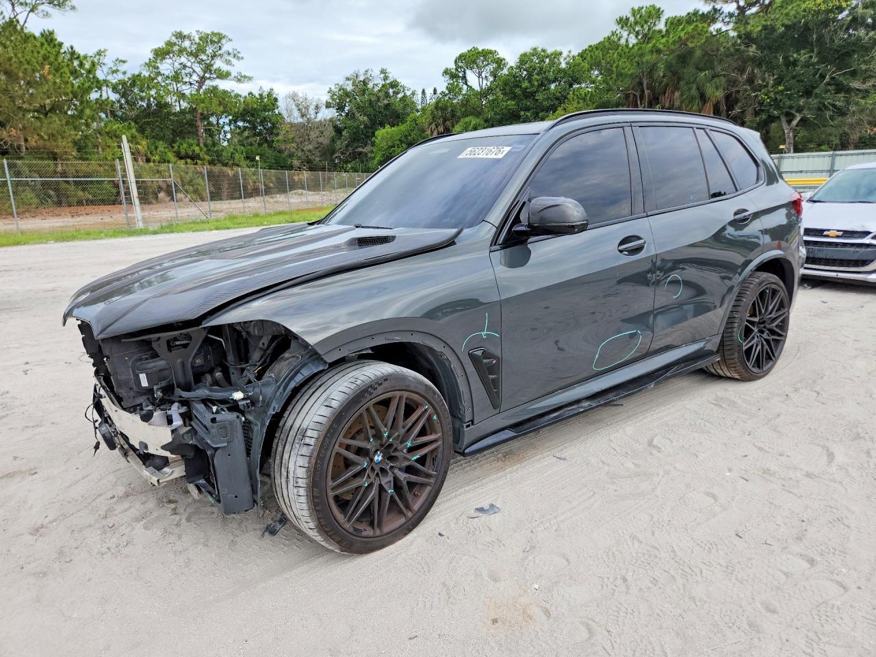 2021 BMW X5 M, VIN 5YMJU0C08M9H76781 — Front end