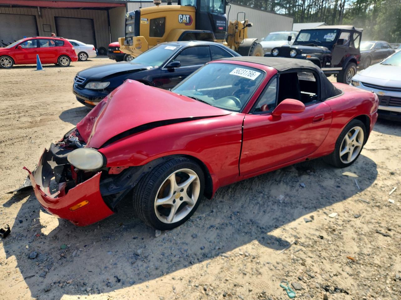 2003 Mazda MX-5 Miata Cloth, VIN JM1NB353030304423 — Front end