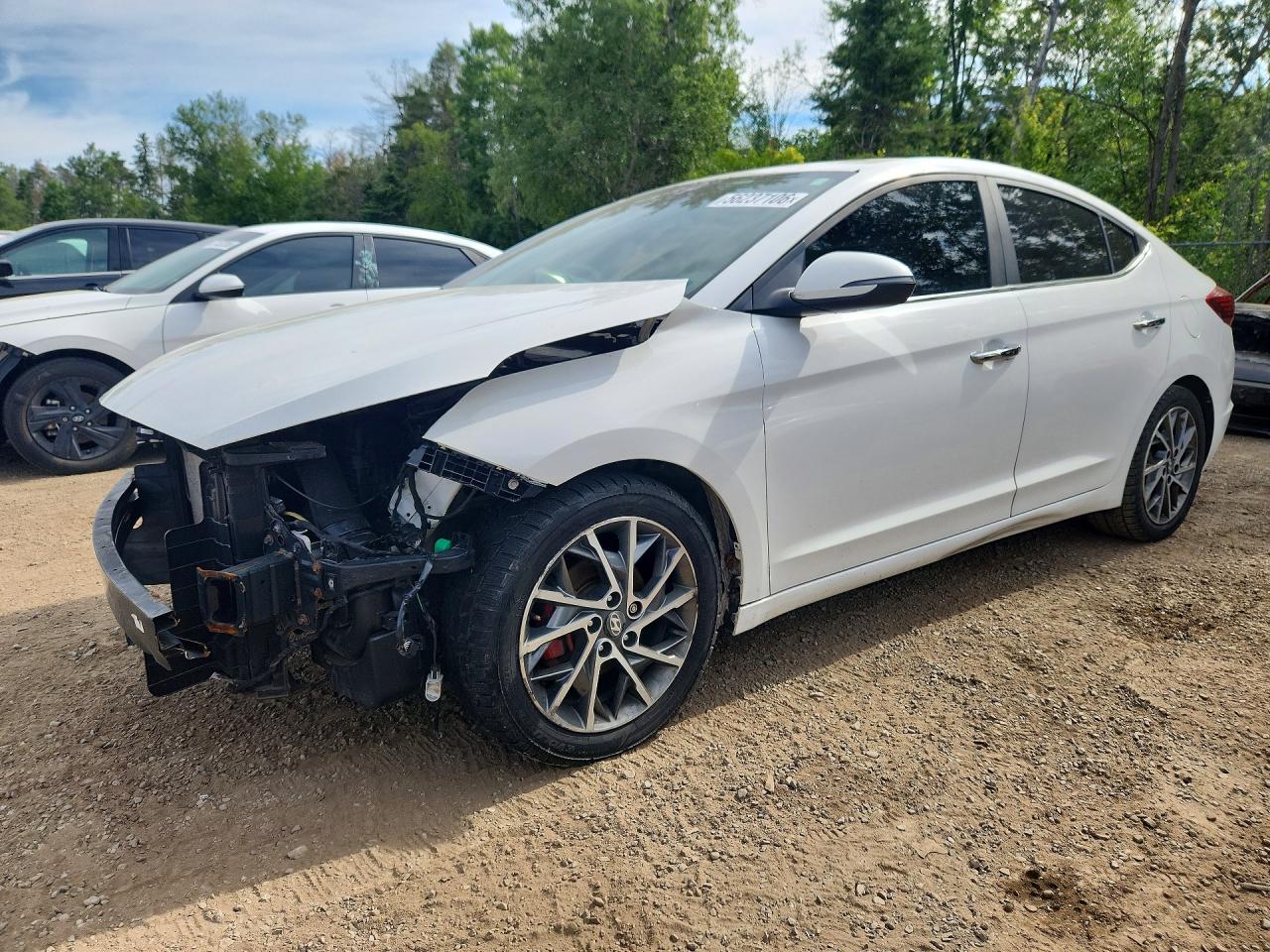 2019 Hyundai Elantra SEL, VIN KMHD84LFXKU765063 — Front end