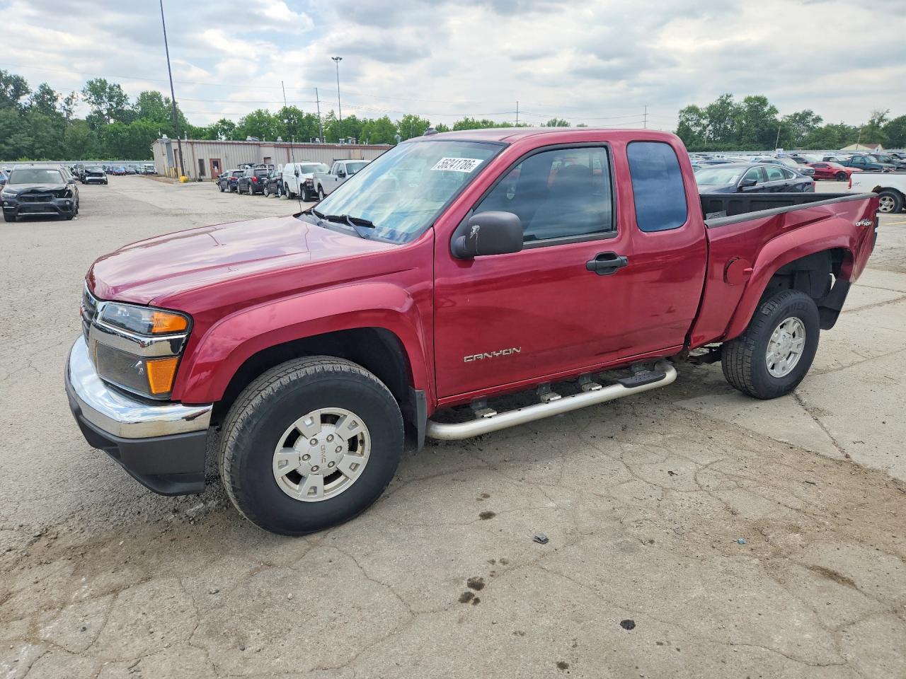 2004 GMC Canyon SLE Z71, VIN 1GTDT196048146587 — Зад