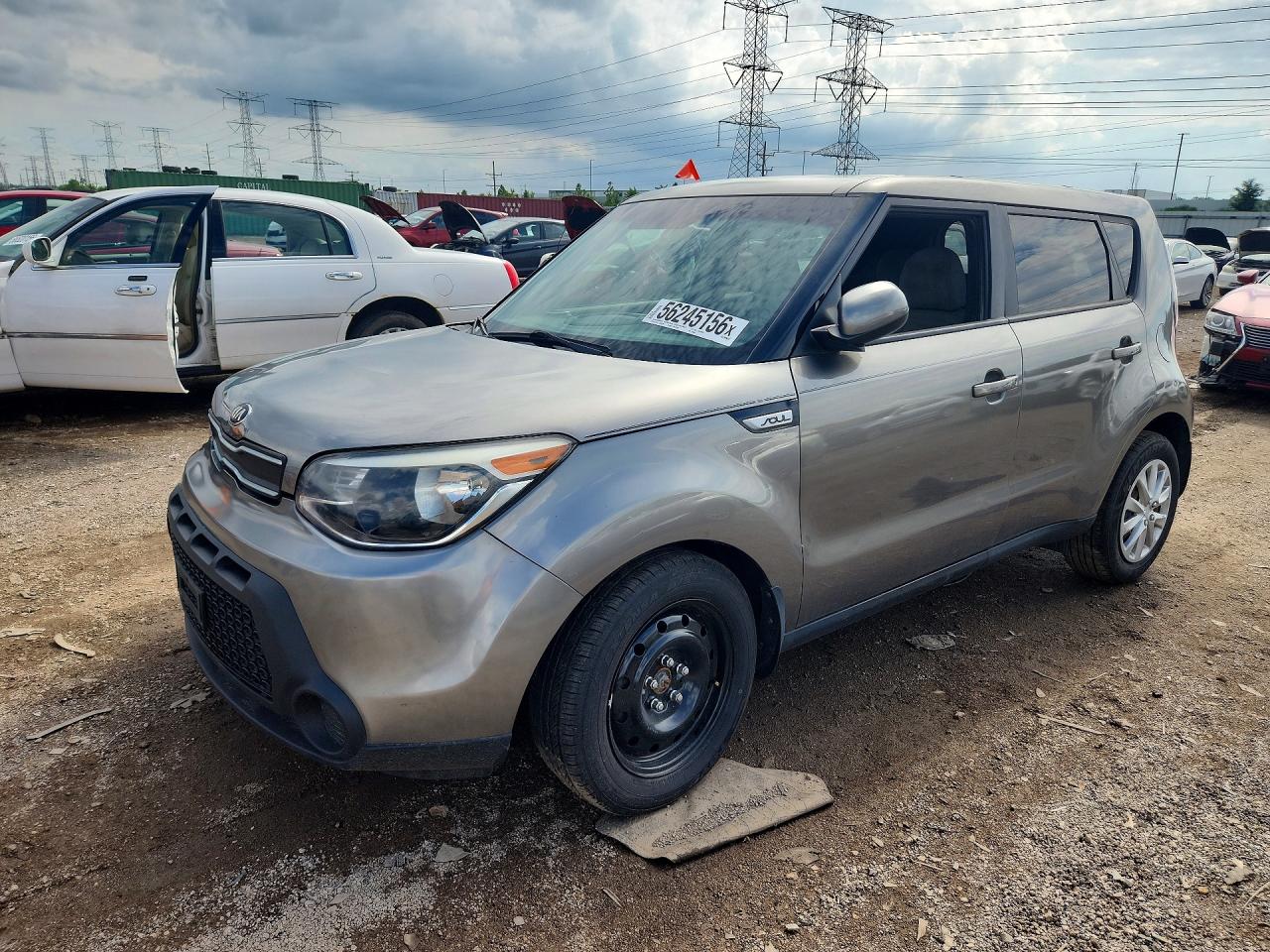 2015 Kia Soul, VIN KNDJN2A23F7226650 — Front end