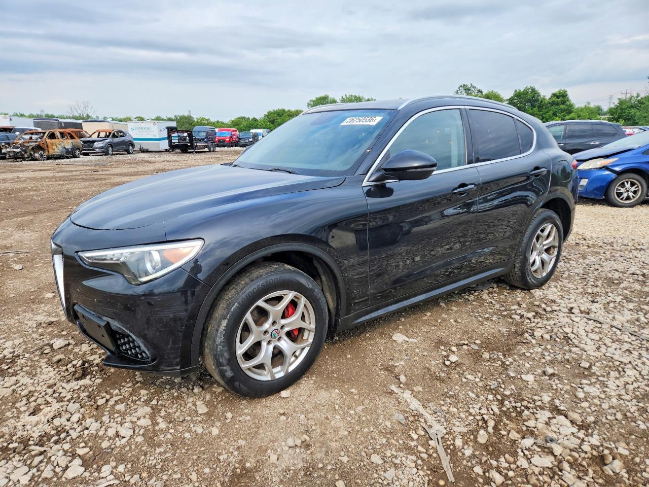 2019 Alfa Romeo Stelvio, VIN ZASPAKAN0K7C32245 — Front end