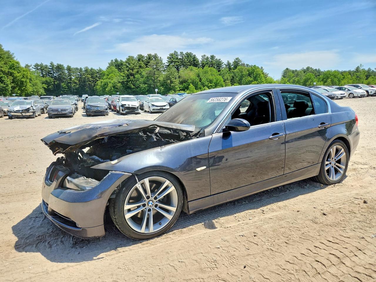 2006 BMW 3 Series 330i, VIN WBAVB33526PS18950 — Engine fire
