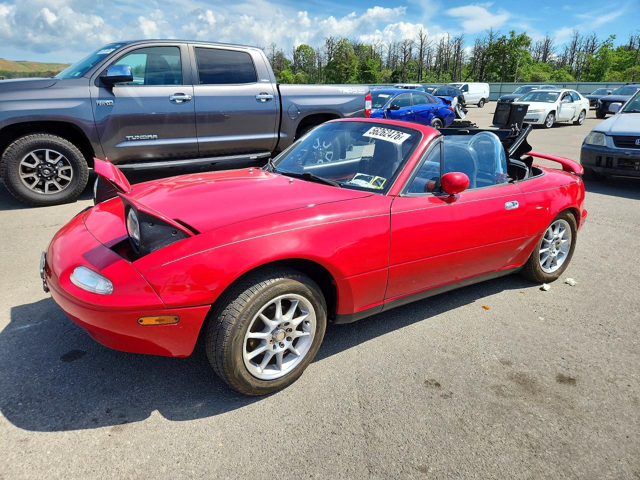 1990 Mazda MX-5 Miata, VIN JM1NA3514L0156200 — Rear end
