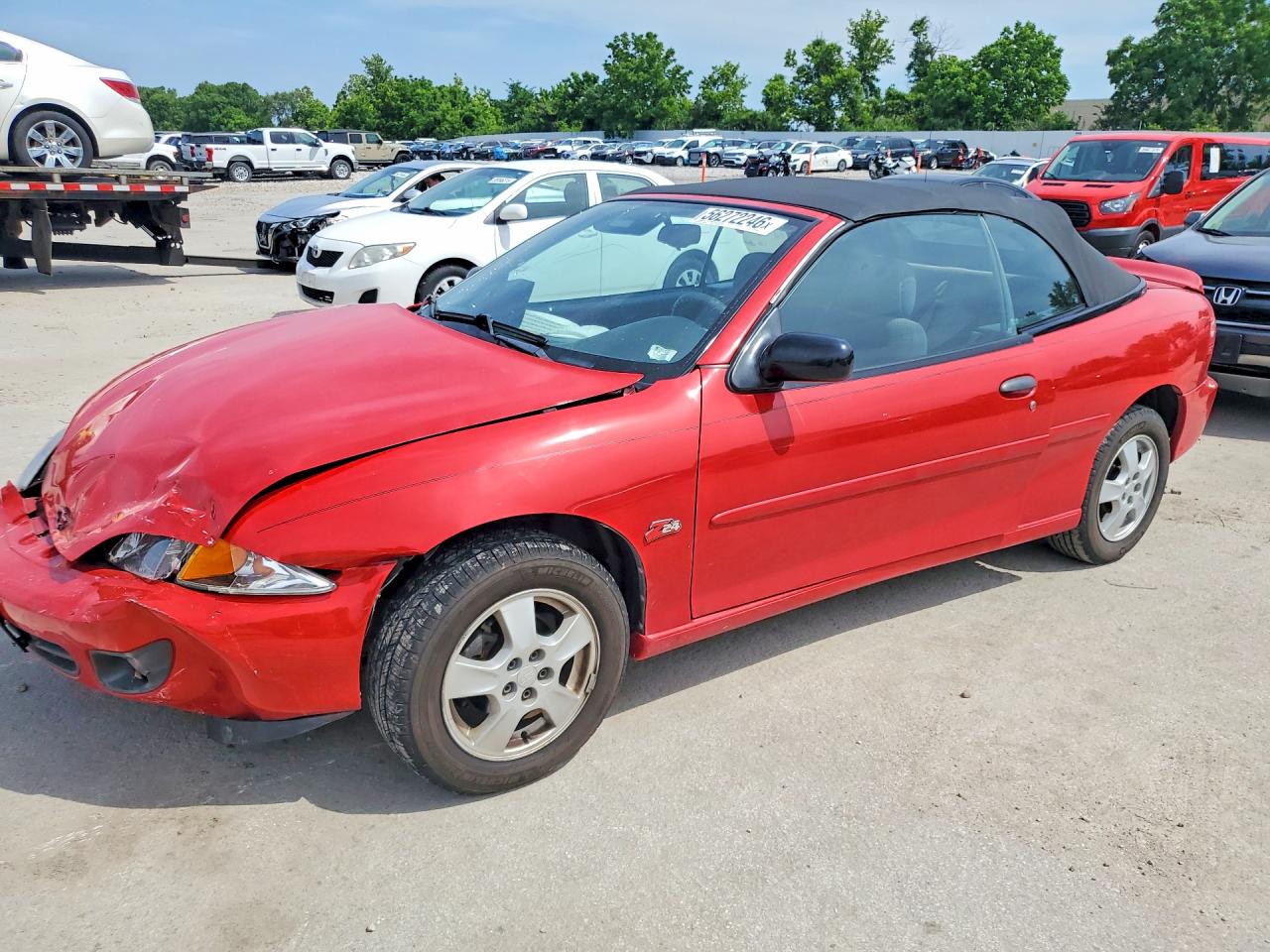 2000 Chevrolet Cavalier Z24, VIN 4G1JF32T2YB901616 — Front end