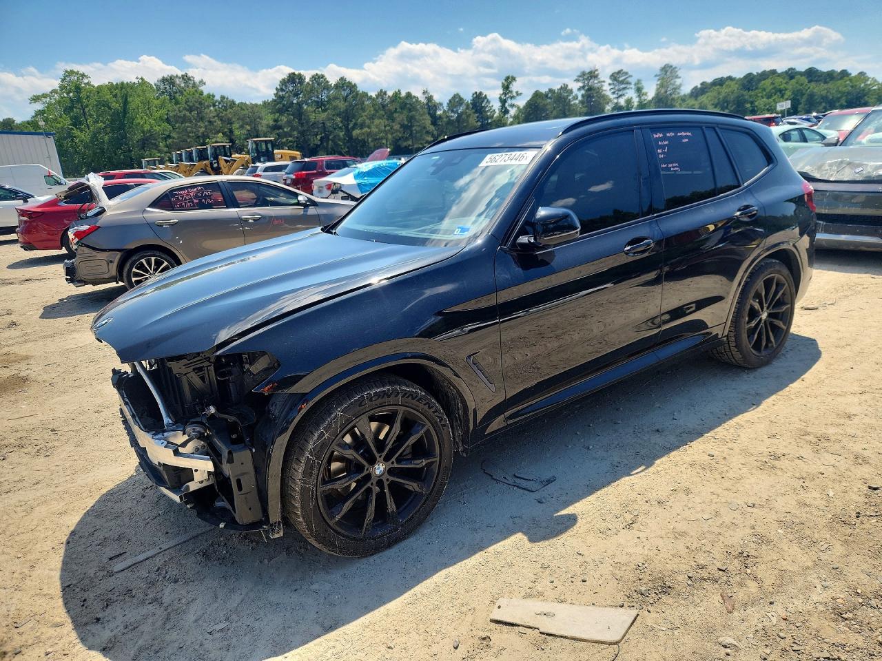 2021 BMW X3 sDrive30i, VIN 5UXTY3C04M9F70315 — Front end