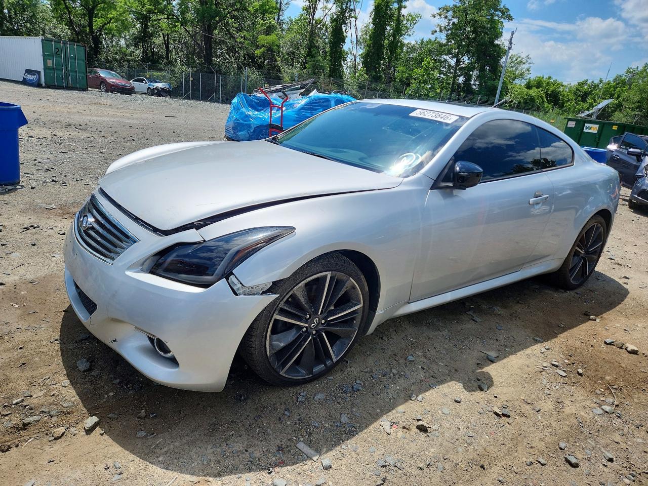 2012 Infiniti G37 x, VIN JN1CV6EL6CM470067 — Перед
