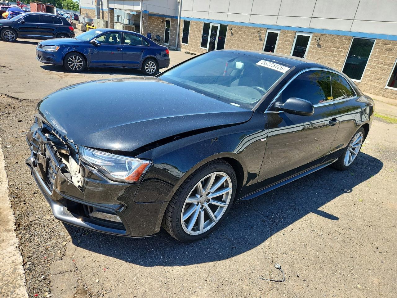 2015 Audi A5 Premium Plus, VIN WAUMFAFRXFA030764 — Front end