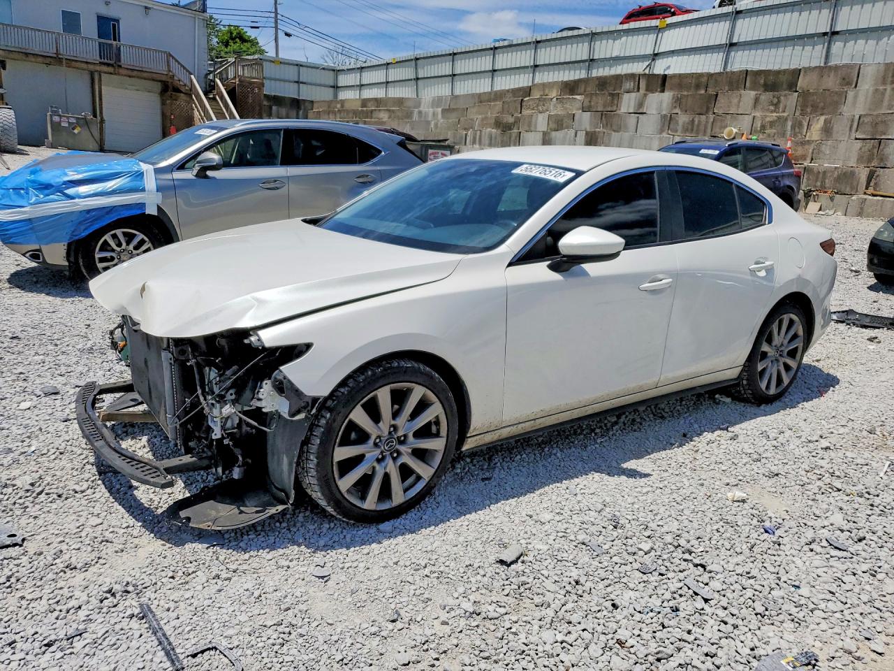 2021 Mazda 3 Select, VIN JM1BPABL3M1339448 — Frame damage