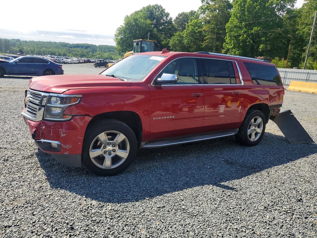 2015 Chevrolet Suburban LTZ, VIN 1GNSCKKC4FR606268 — Front end