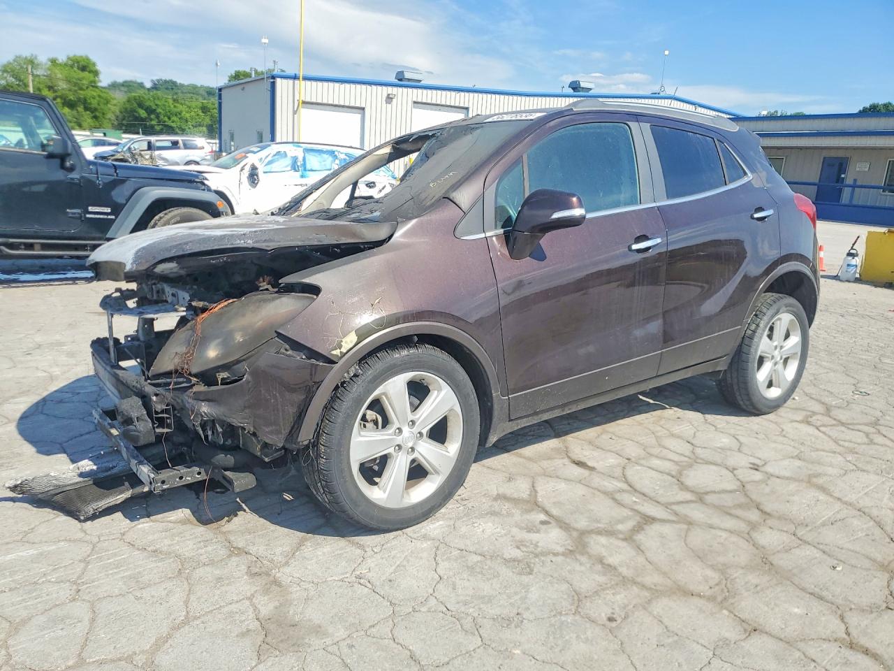 2015 Buick Encore Leather, VIN KL4CJCSB1FB054831 — Engine fire