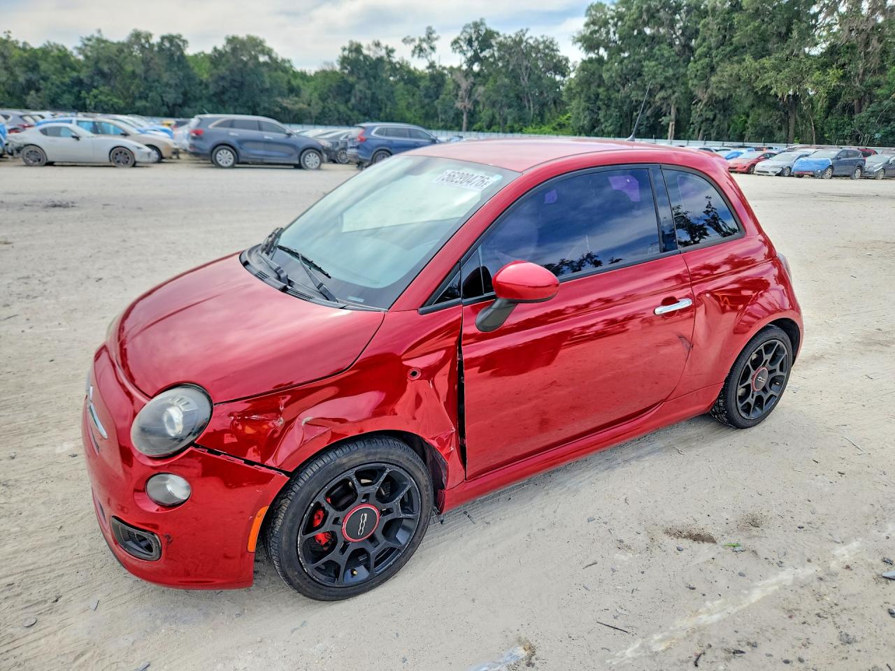 2015 FIAT 500 Sport, VIN 3C3CFFBR2FT657456 — Front end