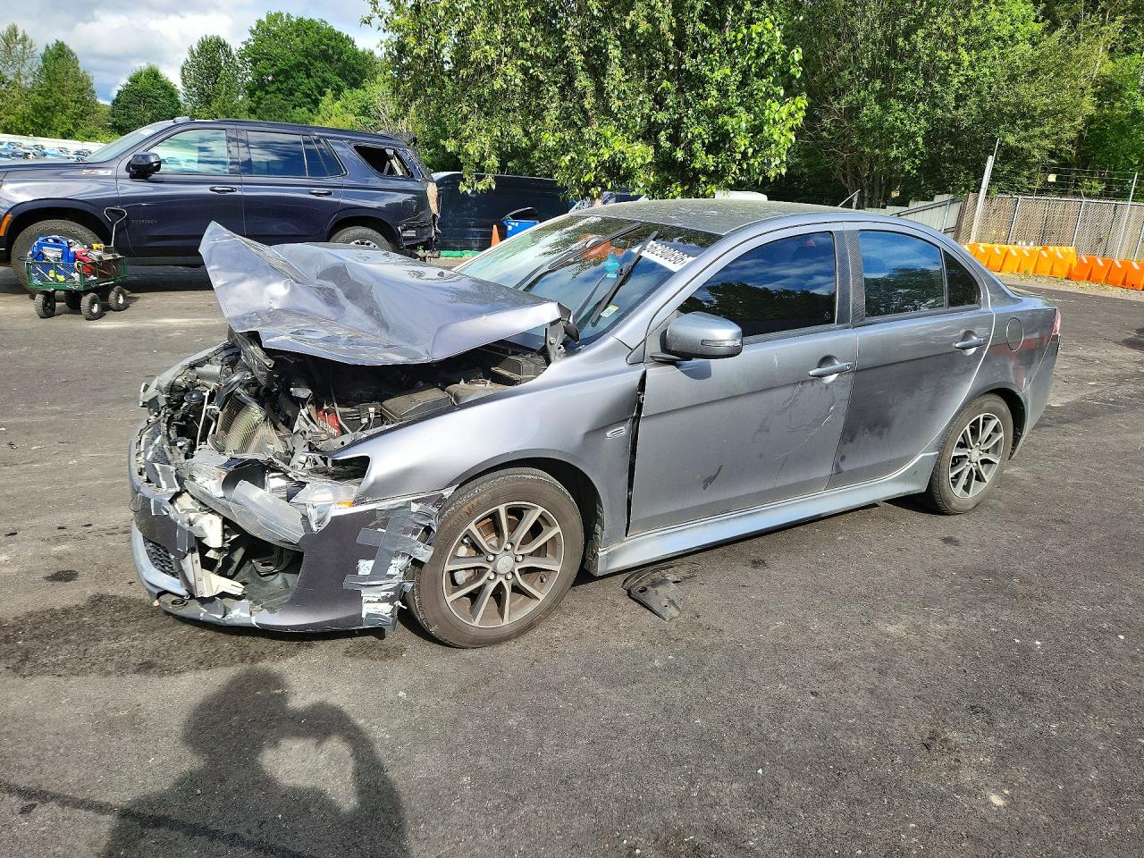 2017 Mitsubishi Lancer ES, VIN JA32U2FU6HU005127 — Front end