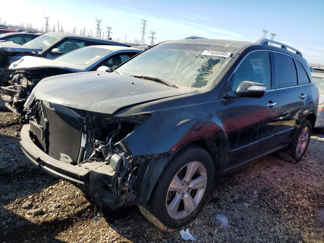 2011 Acura MDX Technology, VIN 2HNYD2H42BH504424 — Front end