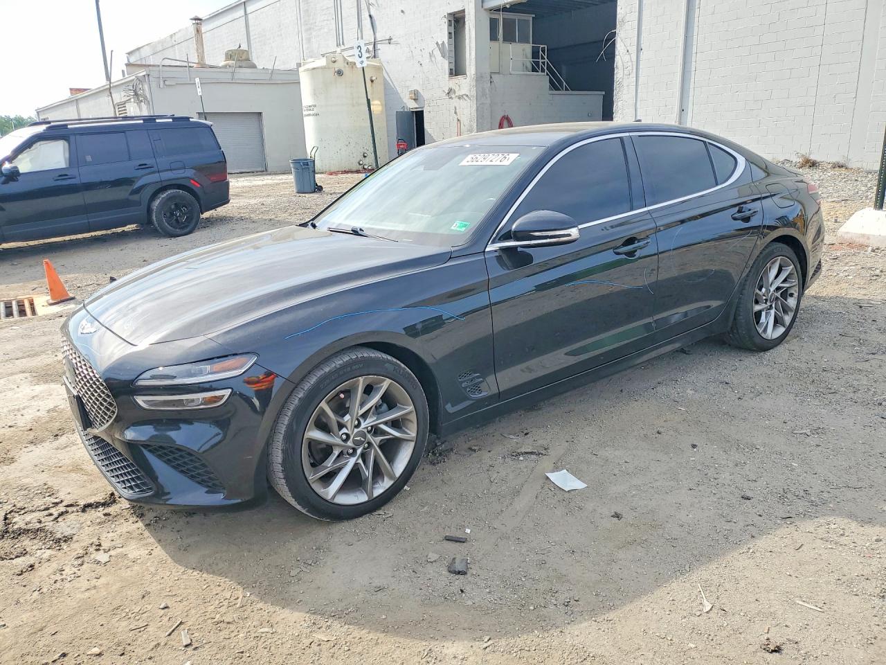 2022 Genesis G70 2.0T, VIN KMTG34TA6NU095845 — Rear end