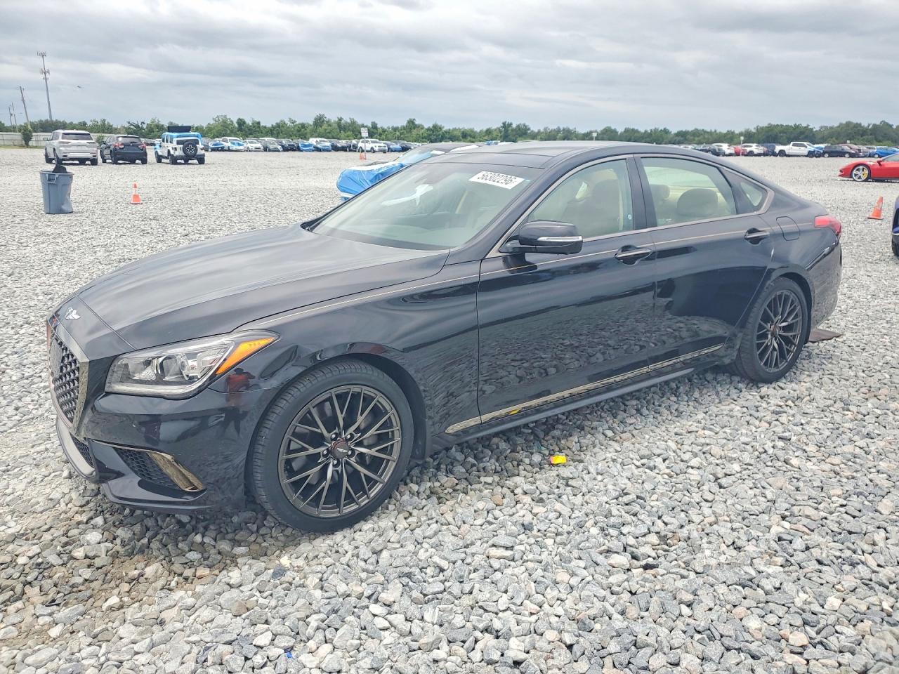 2019 Genesis G80 3.8L, VIN KMHGN4JE1KU291830 — Side