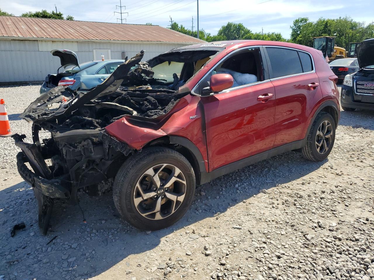 2020 Kia Sportage LX, VIN KNDPMCAC7L7771595 — Burn
