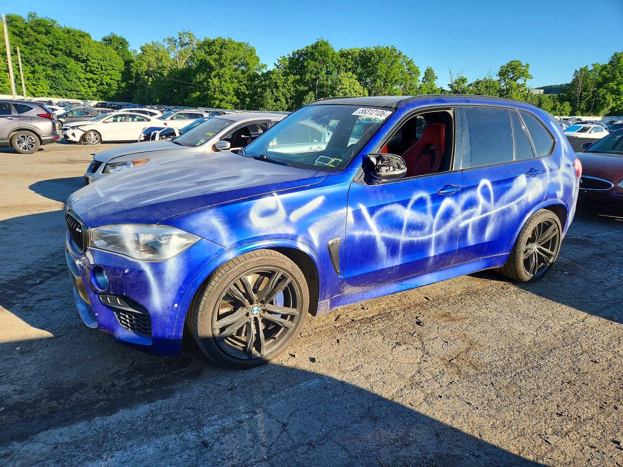 2016 BMW X5 M, VIN 5YMKT6C56G0R78739 — Vandalism